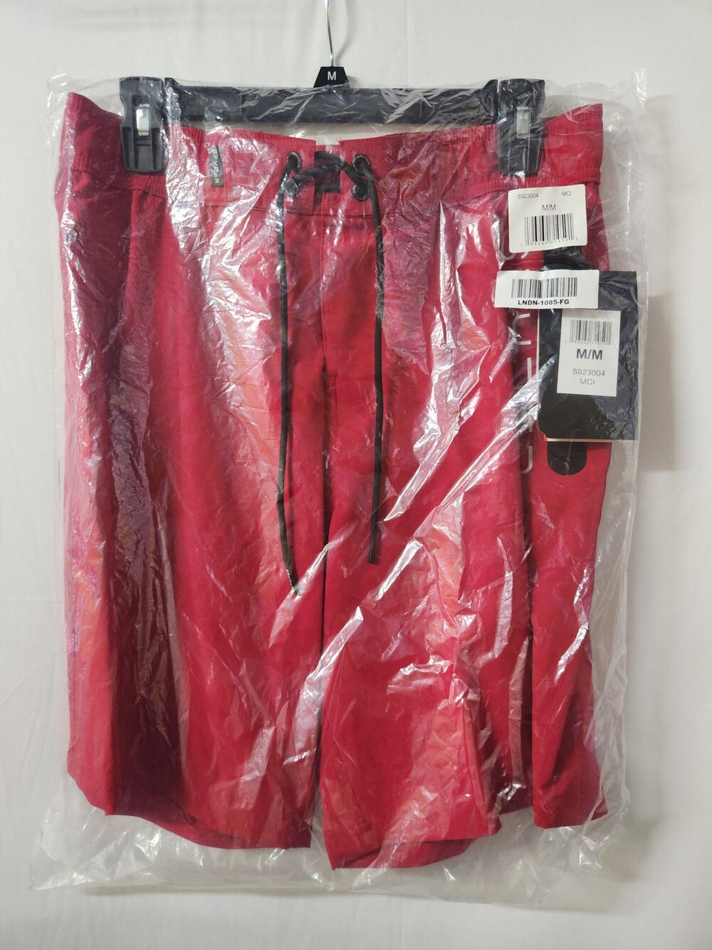 Spyder Men’s Board Shorts Swim Trunks Red Quick Dry Drawstring Size Medium NWT